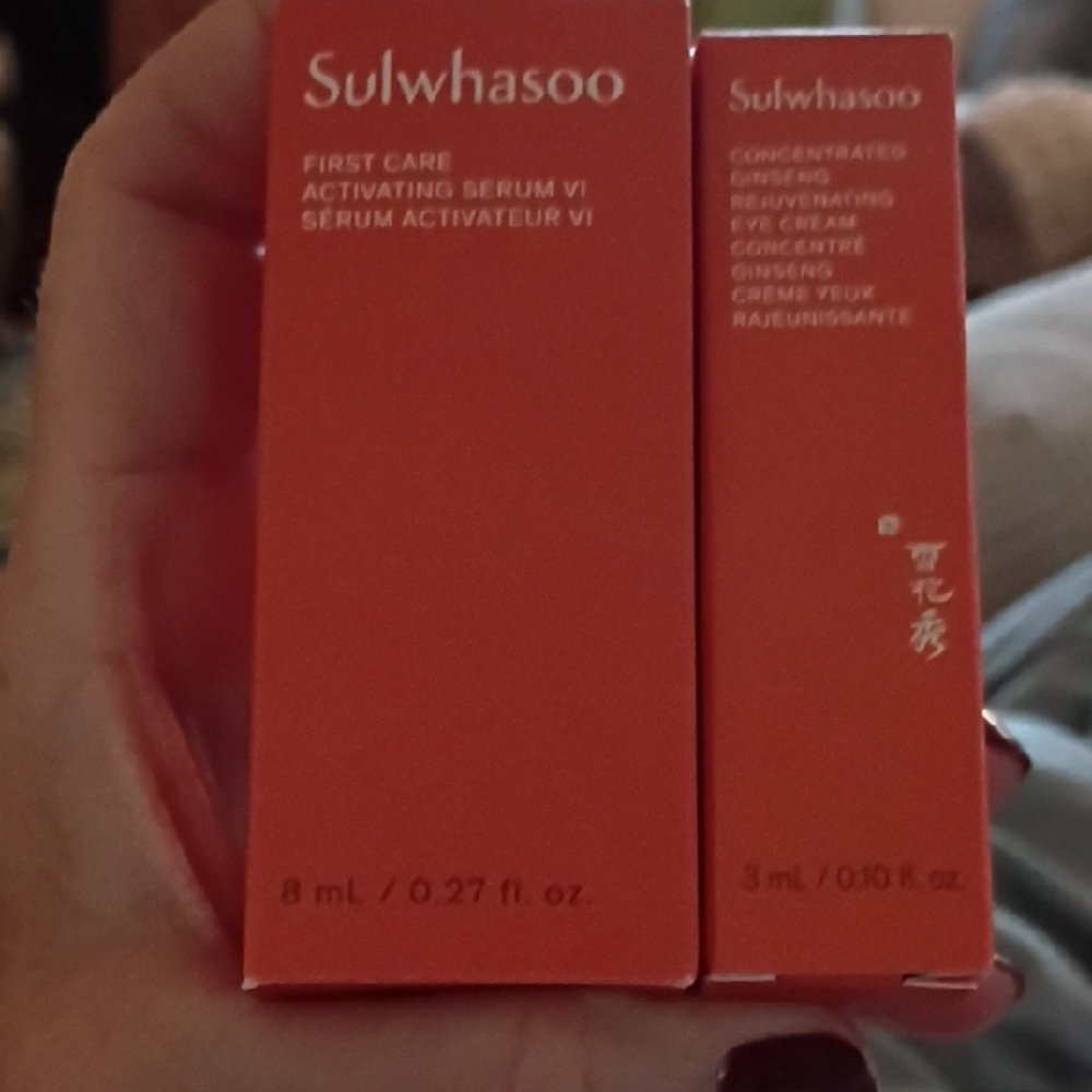 Sulwhasoo First Care Activating Serum and Concentrated Ginseng Rejuvenating Eye